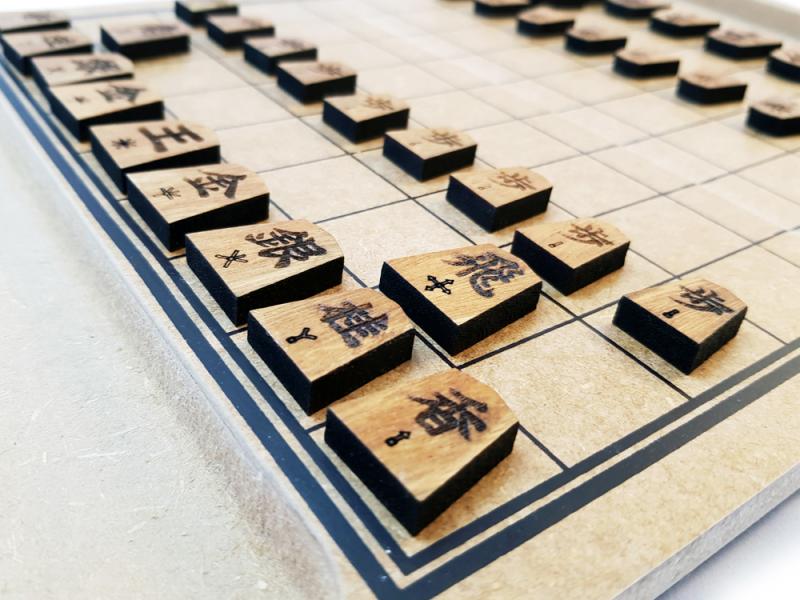 Shogi o Xadrez Japonês - Jogo de madeira para 2 jogadores Mitra