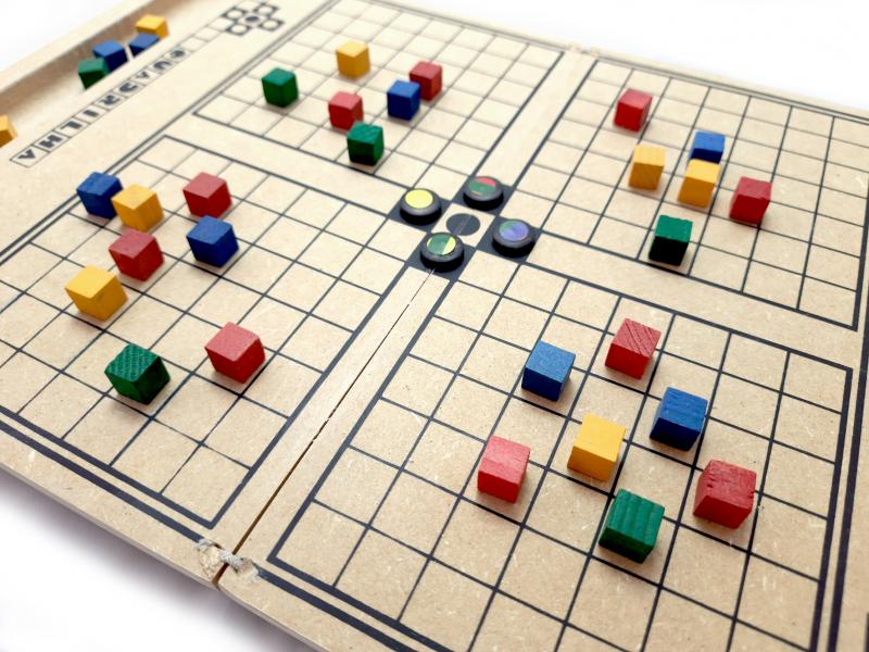 Jogo de Ludo em MDF Recreativos Melhores Brinquedos Educativos