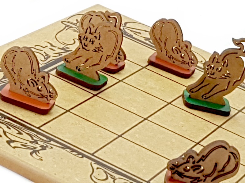 Shogi - Tabuleiro e Peças como fazer utilizando sobras de madeira