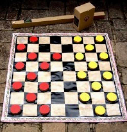 Jogo de Tabuleiro Dama & Jogo da Velha (Checkers & Tic-Tac-Toe